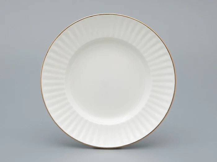 Трехпредметный комплект чайный 155 мл форма Волна рисунок Золотой кантик арт. 81.13550.00.1, 