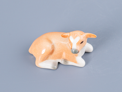 Скульптура форма Бычок-малыш рисунок Рыжий арт. 82.63993.00.1, 