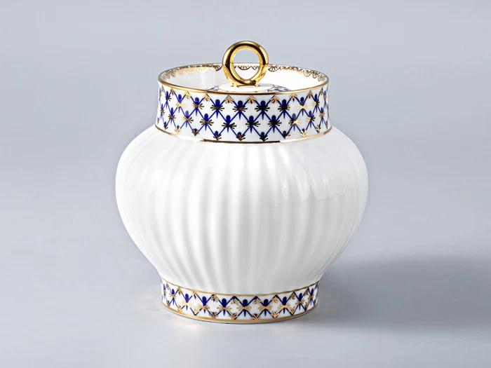 Сервиз чайный Волна Кобальтовая сетка, 6 персон 14 предметов, арт. 81.20894.00.1, 