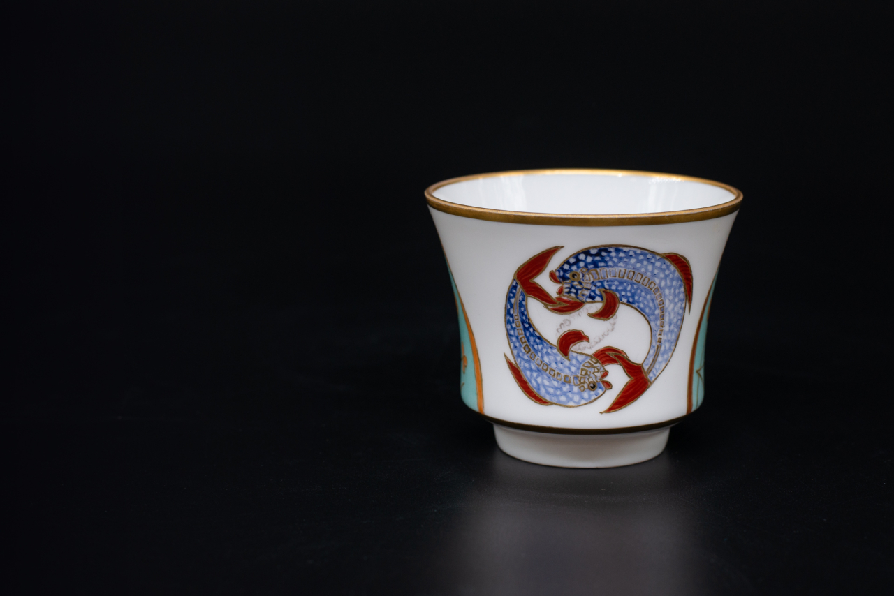 Чашка чайная 220 мл Рыбы. Знак Зодиака на форме Банкетная, арт 60.05724.00.2, 