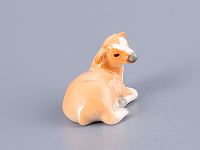 Скульптура форма Бычок-малыш рисунок Рыжий арт. 82.63993.00.1