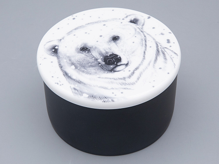 Шкатулка в подарочной упаковке, форма Идиллия, рисунок Тотем. Медведь арт. 81.31594.00.1
