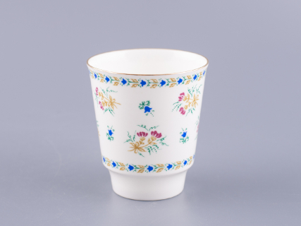 Чашка с блюдцем кофейная 165 мл.,  форма Майская,  рисунок Голубой колокольчик с отводкой арт. 81.14021.00.1, 