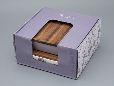 Набор для запекания (2 предмета) форма Стандартная, рисунок Monplaisir Violet, арт 42.00059.00.1