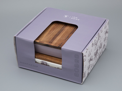 Набор для запекания (2 предмета) форма Стандартная, рисунок Monplaisir Violet, арт 42.00059.00.1, 