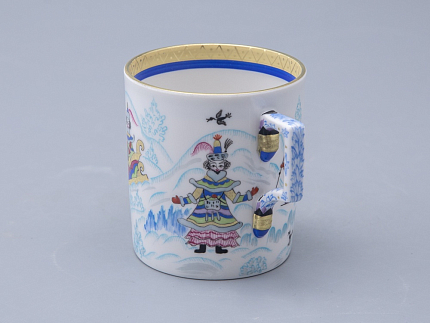 Сервиз чайный форма Гербовая рисунок Зимние забавы, 4 персоны 10 предметов арт. 81.20899.00.1