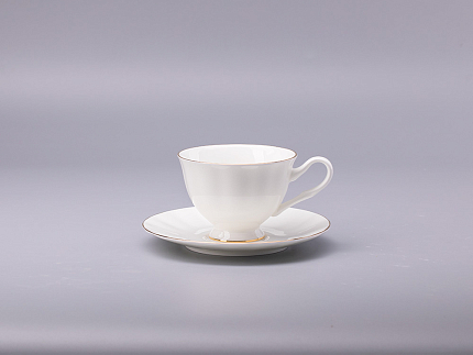 Сервиз чайный форма Нега рисунок Золотая лента, 6 персон 14 предметов, арт. 81.23019.00.1