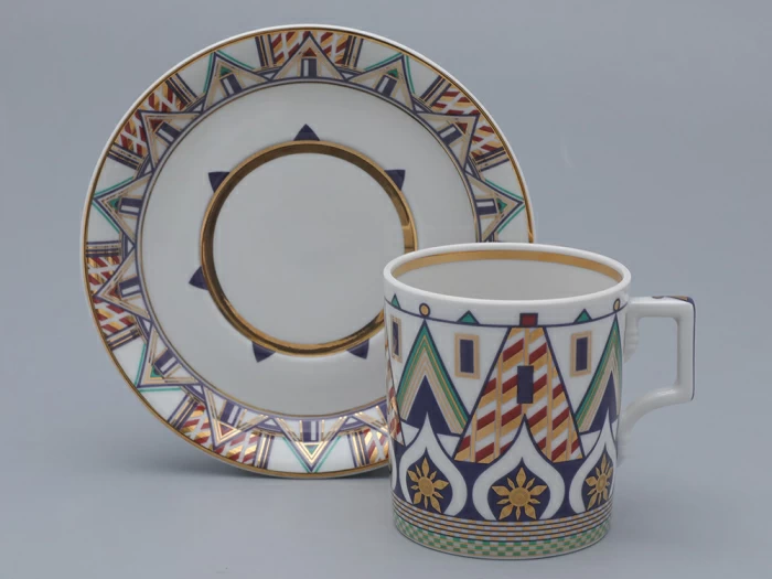 Чашка с блюдцем чайная, форма Гербовая, рисунок Великая Русь 1, арт. 81.31999.00.1, 