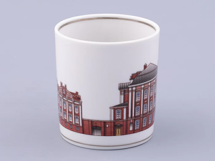 Чашка с блюдцем чайная, форма Гербовая, рисунок Серебряный город 5, арт. 81.32588.00.1, 