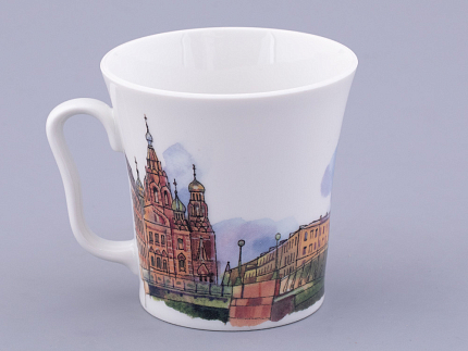 Бокал 360 мл форма Ленинградский рисунок Санкт-Петербург. Малоконюшенный мост  арт. 80.44857.00.1