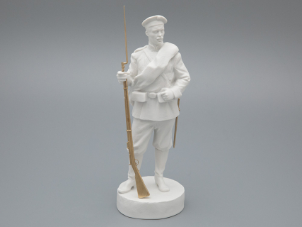 Скульптура Рядовой эпохи Александра III, в подарочной упаковке, рисунок Белый бисквит, арт 81.33430.00.1, 