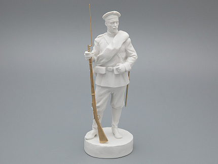 Скульптура Рядовой эпохи Александра III, в подарочной упаковке, рисунок Белый бисквит, арт 81.33430.00.1
