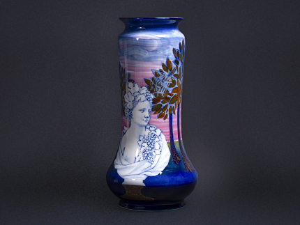 Ваза форма Альфа рисунок Летний сад. Зима и осень арт. 60.10811.00.1