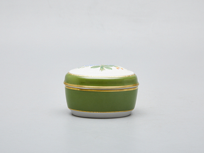 Туалетная коробочка форма Овальная рисунок Букет с анемоном арт. 80.60094.00.1