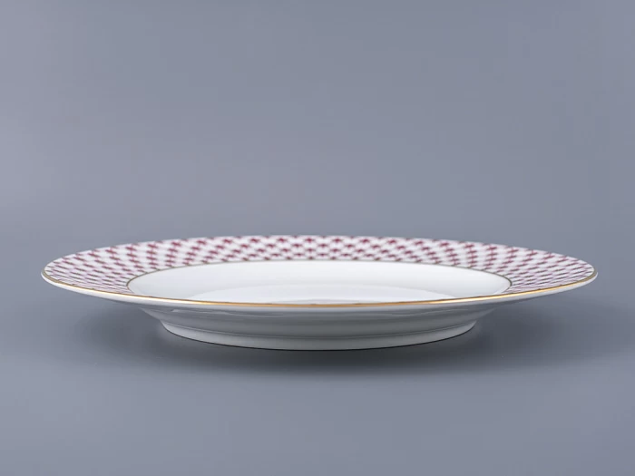 Тарелка 200 мм, форма Европейская, рисунок Сетка-Блюз 2, арт. 80.87556.00.1, 