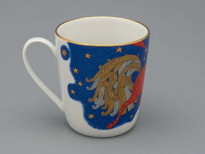 Чашка с блюдцем чайная, форма Колокол рисунок Год лошади, арт. 81.33964.00.1, 