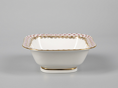 Салатник однопорционный квадратный Молодежная Сетка-Блюз арт. 80.50645.00.1