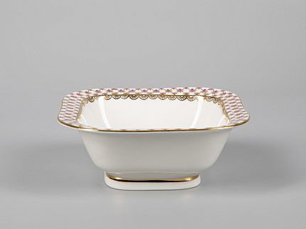 Салатник однопорционный квадратный Молодежная Сетка-Блюз арт. 80.50645.00.1