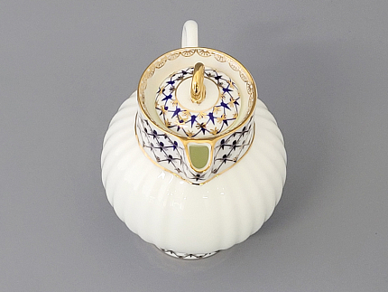 Сливочник 270 мл., форма Волна, рисунок Кобальтовая сетка 270 мл, арт. 80.06536.00.1