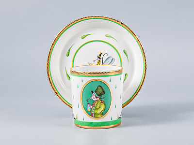 Сервиз чайный Гербовая Крысята-воришки, 6 персон 15 предметов, арт. 81.16925.00.1