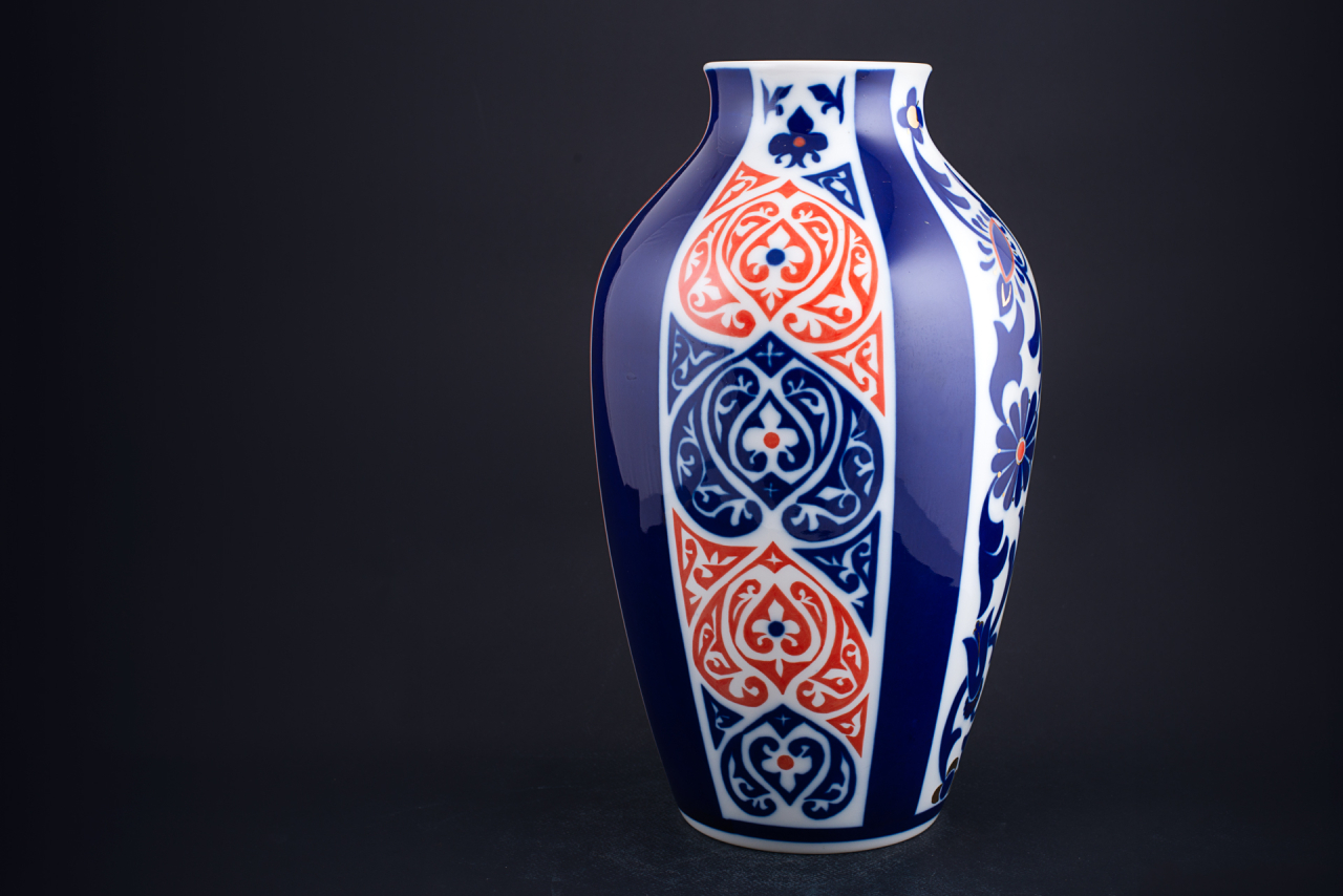 Ваза Русский Стиль на форме Ламповая, арт 60.10500.00.1, 