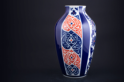 Ваза Русский Стиль на форме Ламповая, арт 60.10500.00.1