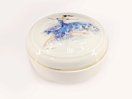 Туалетная коробочка форма Овальная рисунок Фея резвости арт. 80.86403.00.1