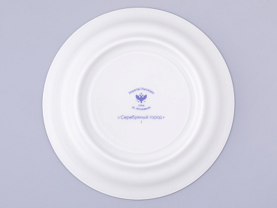 Чашка с блюдцем чайная, форма Гербовая, рисунок Серебряный город 1, арт. 81.32584.00.1