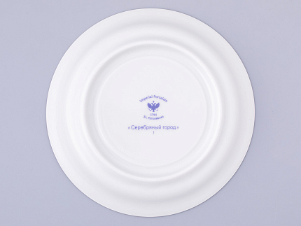 Чашка с блюдцем чайная, форма Гербовая, рисунок Серебряный город 1, арт. 81.32584.00.1