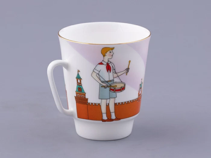 Чашка с блюдцем форма Майская рисунок Спасская башня, арт. 81.32626.00.1, 