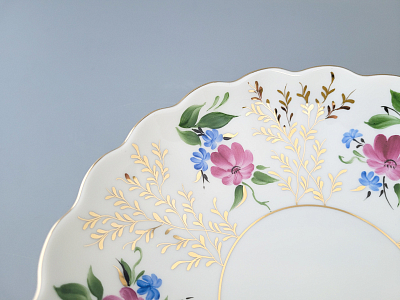 Сухарница, 215  мм,  форма Тюльпан, рисунок Золотые травки, арт. 80.00099.00.1