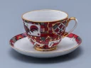 Чашка с блюдцем чайная 250 мл форма Весенняя рисунок Красный конь арт. 81.15308.00.1, 