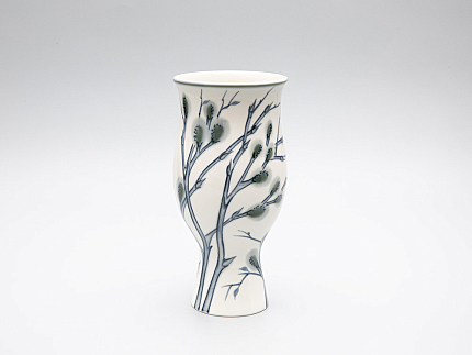 Ваза форма Цветок рисунок Верба арт. 80.01089.00.1