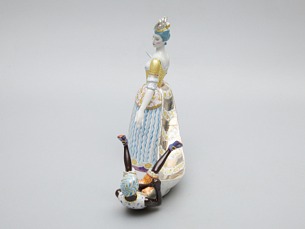 Скульптура Дама с арапчонком Петровская Ассамблея арт. 82.51222.00.1