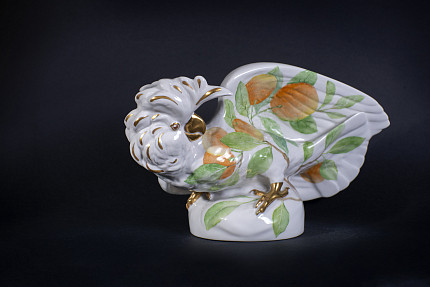 Скульптура Апельсиновый Кен на форме Какаду молуккский, арт 62.14145.00.1