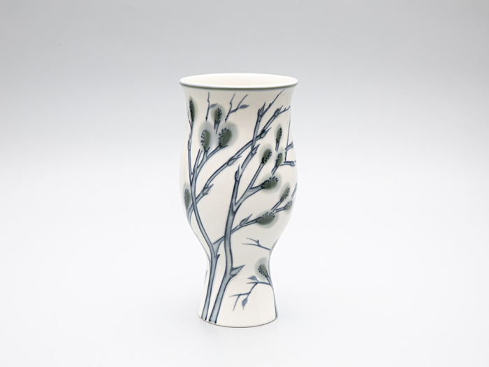 Ваза форма Цветок рисунок Верба арт. 80.01089.00.1, 