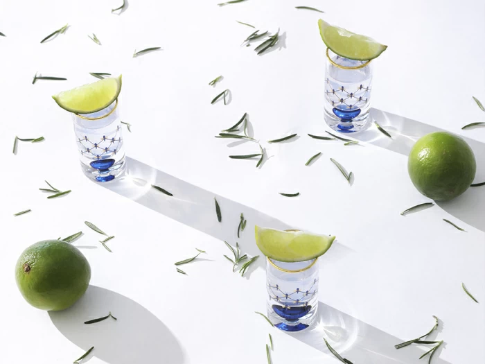Набор из 4-х стопок для водки Кобальтовая сетка арт. 14.11006.07, 