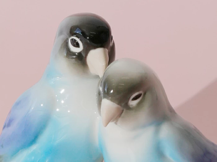 Скульптура форма Неразлучники, рисунок Лазурные, арт. 82.47416.00.1, 