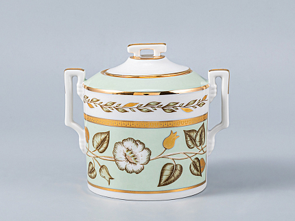 Сервиз чайный форма Гербовая рисунок Нефритовый фон, 6 персон 20 предметов, арт. 81.20900.00.1