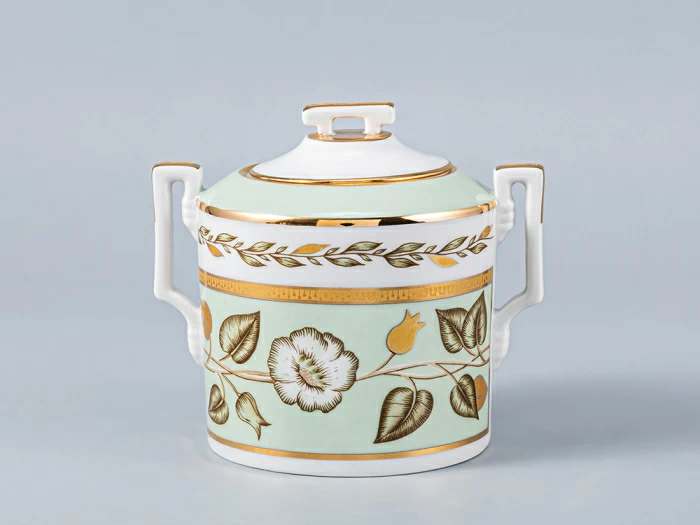 Сервиз чайный форма Гербовая рисунок Нефритовый фон, 6 персон 20 предметов, арт. 81.20900.00.1, 