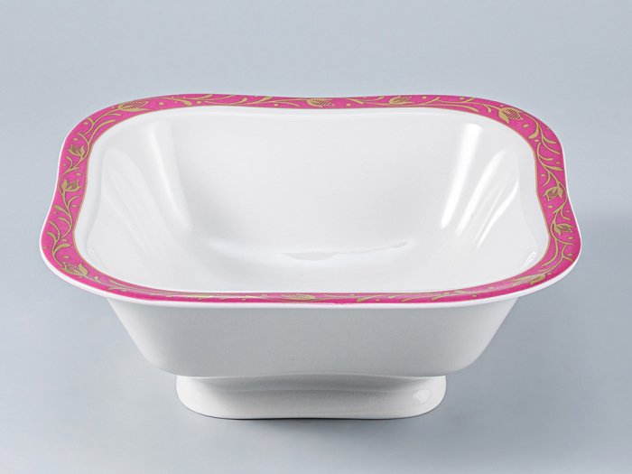 Салатник шести порционный, форма Молодежная, рисунок Сетка-Блюз, арт 80.92184.00.1, 