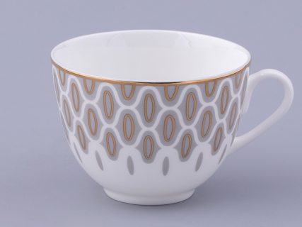 Чашка с блюдцем чайная форма Весенняя 2 рисунок Саламандра Грей, арт. 81.31631.00.1, 