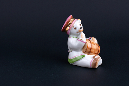 Скульптура Медвежонок с бочонком, рисунок Сластена, арт 62.10195.00.5