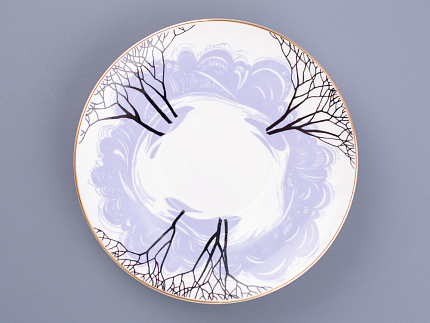 Чашка с блюдцем кофейная 160 мл.,  форма Майская, рисунок Посвящение Анне Андреевне арт. 81.10583.00.1