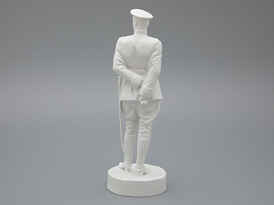 Скульптура Маршал Рокоссовский К.К., в подарочной упаковке, Белый бисквит, арт. 81.33455.00.1