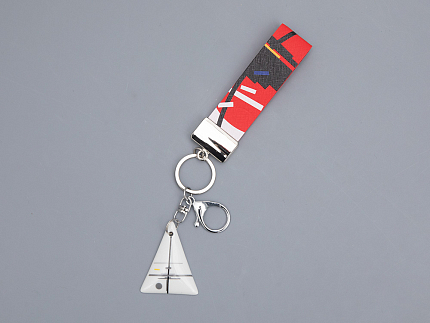 Брелок подвеска в подарочной упаковке, форма Треугольник, рисунок Терракотовые фигуры, арт 81.33237.00.1
