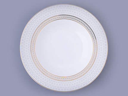 Сервиз столовый на 6 персон 18 предметов форма Премиум рисунок Саламандра Грей, арт. 81.31632.00.1