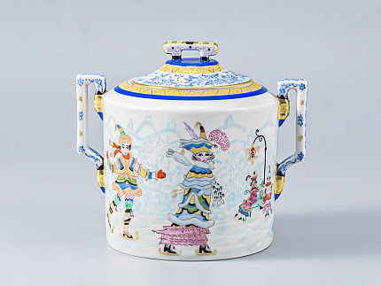 Сервиз чайный Гербовая Зимние забавы, 6 персон 15 предметов, арт. 81.14057.00.1