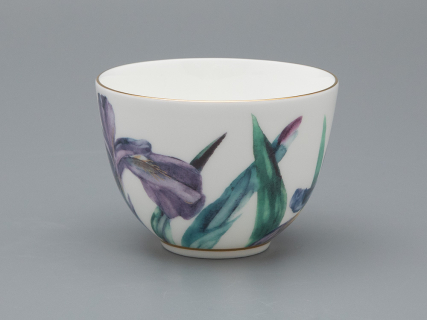 Чашка с блюдцем L’Art des Fleurs в подарочной упаковке, форма Весенняя 2, рисунок Аметистовое пламя, арт 81.33403.00.1, 