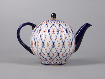 Чайник заварочный форма Тюльпан рисунок Сетка 1950, арт. 80.42350.00.1